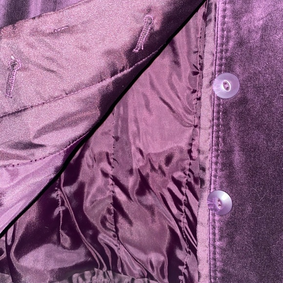 Coldwater Creek Deep Purple Velvet Blazer - Picture 5 of 9